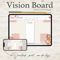 Bear Blossom Vision Board - Product template 1