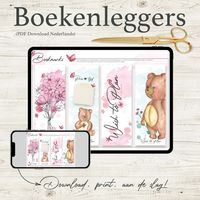 Bear Blossom bookmarks - Product template 1