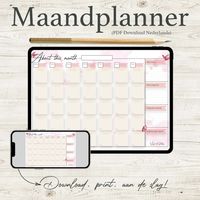Bear Blossom maandplanner - Product template 1