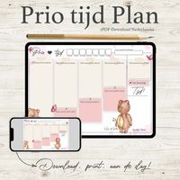 Bear Blossom prio tijd planner - Product template 1