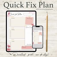 Bear Blossom quick fix planner - Product template 1